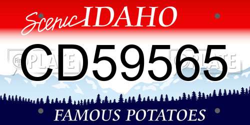 CD59565 Idaho License Plate