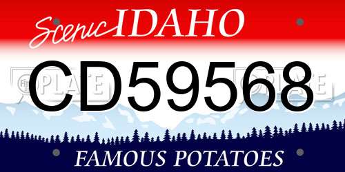 CD59568 Idaho License Plate