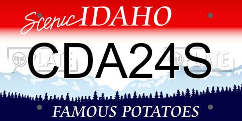 CDA24S Idaho License Plate
