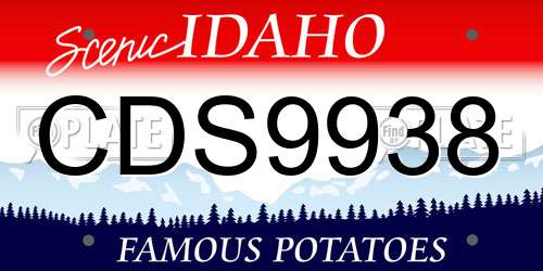 CDS9938 Idaho License Plate