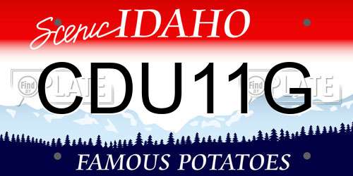 CDU11G Idaho License Plate