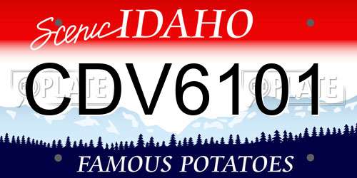 CDV6101 Idaho License Plate
