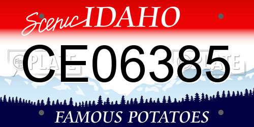 CE06385 Idaho License Plate