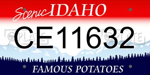 CE11632 Idaho License Plate