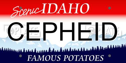 CEPHEID Idaho License Plate