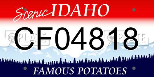 CF04818 Idaho License Plate