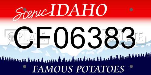 CF06383 Idaho License Plate
