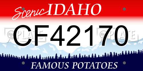 CF42170 Idaho License Plate