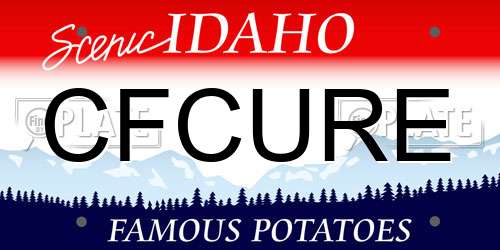 CFCURE Idaho License Plate
