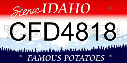 CFD4818 Idaho License Plate