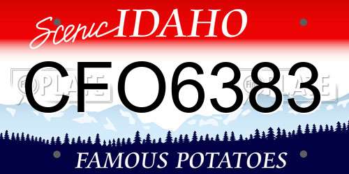 CFO6383 Idaho License Plate