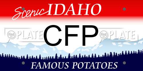 CFP Idaho License Plate