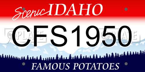 CFS1950 Idaho License Plate