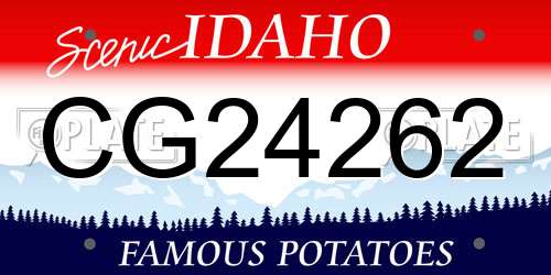 CG24262 Idaho License Plate