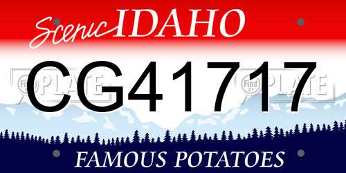 CG41717 Idaho License Plate