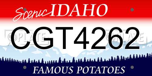 CGT4262 Idaho License Plate