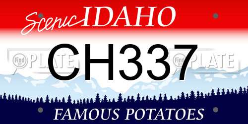 CH337 Idaho License Plate