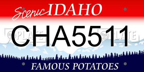CHA5511 Idaho License Plate