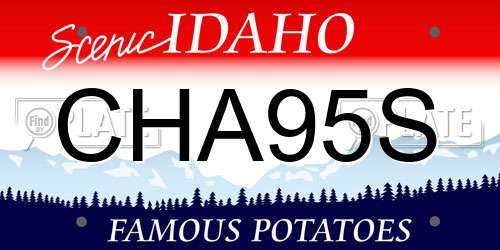 CHA95S Idaho License Plate