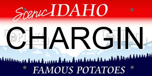 CHARGIN Idaho License Plate