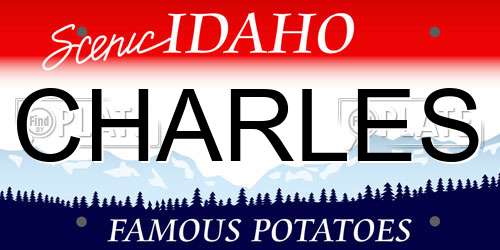 CHARLES Idaho License Plate