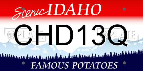 CHD13Q Idaho License Plate