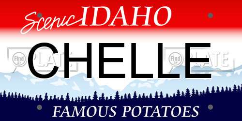 CHELLE Idaho License Plate