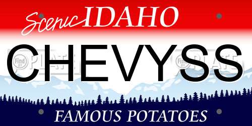 CHEVYSS Idaho License Plate