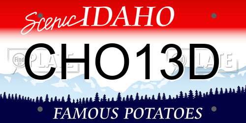 CHO13D Idaho License Plate