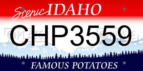 CHP3559 Idaho License Plate