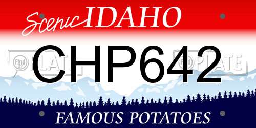 CHP642 Idaho License Plate