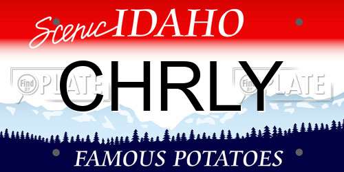 CHRLY Idaho License Plate