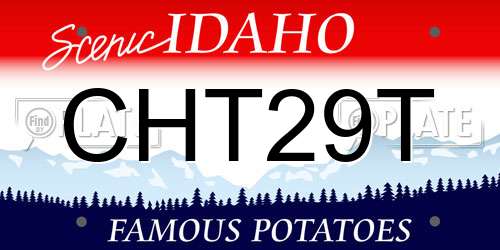 CHT29T Idaho License Plate