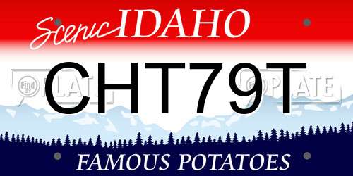 CHT79T Idaho License Plate