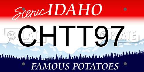 CHTT97 Idaho License Plate