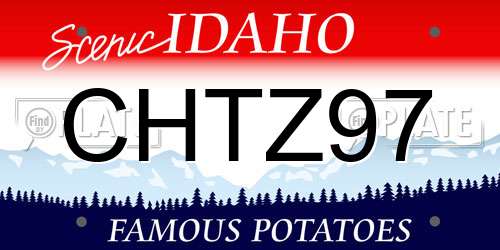 CHTZ97 Idaho License Plate