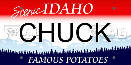 CHUCK Idaho License Plate