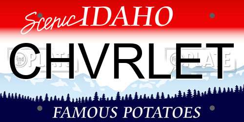 CHVRLET Idaho License Plate