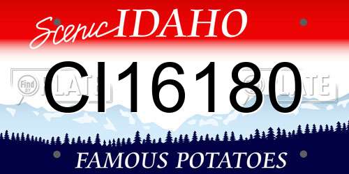CI16180 Idaho License Plate
