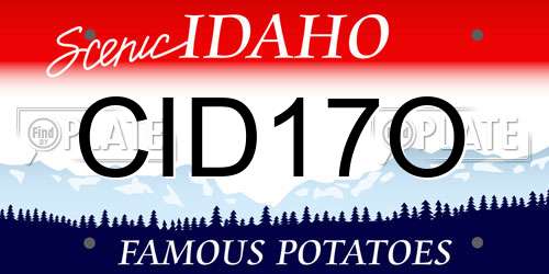 CID17O Idaho License Plate