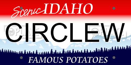 CIRCLEW Idaho License Plate