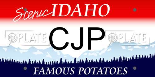 CJP Idaho License Plate