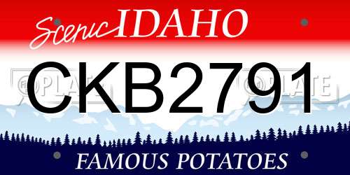 CKB2791 Idaho License Plate