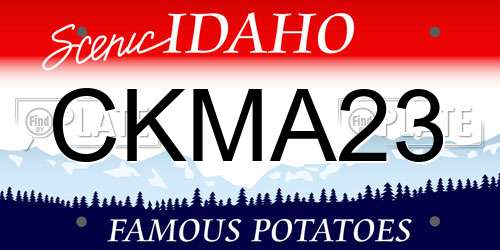 CKMA23 Idaho License Plate