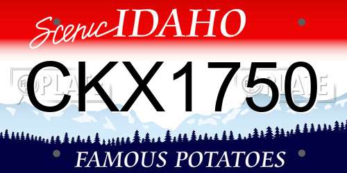 CKX1750 Idaho License Plate