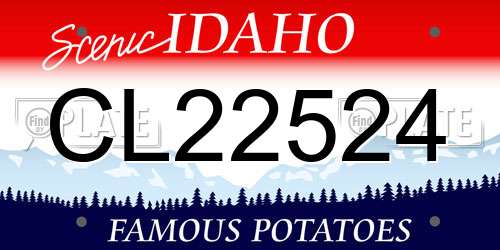 CL22524 Idaho License Plate
