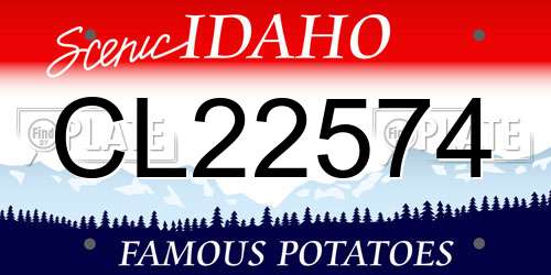 CL22574 Idaho License Plate