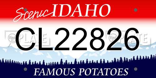 CL22826 Idaho License Plate