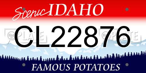 CL22876 Idaho License Plate