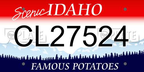 CL27524 Idaho License Plate